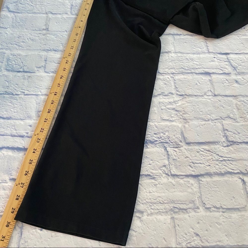 Nike Black/Green Wide Waistband Boot Cut Yoga Pants EUC Small - Picture 8 of 11